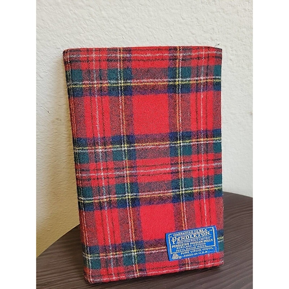 Pendleton Red and Blue Plaid Coffee Table Book or Folio